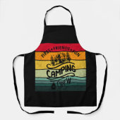 Funny Camping Crew Slogan Unterhaltung Camper Freu Schürze (Vorderseite)