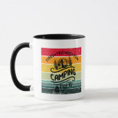 Funny Camping Crew Slogan Unterhaltung Camper Freu Tasse (Links)