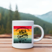 Funny Camping Crew Slogan Unterhaltung Camper Freu Tasse