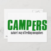 Funny Camping Designs Postkarte (Vorne/Hinten)