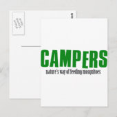Funny Camping Designs Postkarte (Vorne/Hinten)