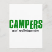Funny Camping Designs Postkarte (Vorderseite)