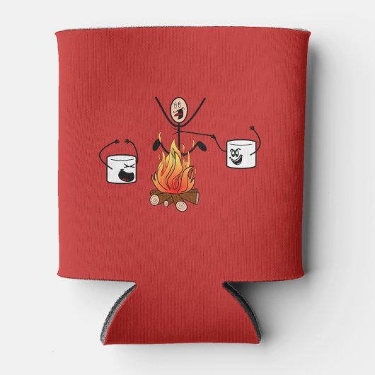 Funny Camping Dosenkühler (Vorderseite)