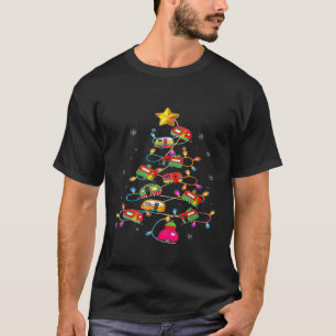 Funny Camping Frohe Weihnachtsbaum Camper Snowman T-Shirt