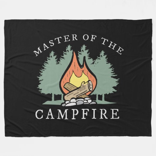 Funny Camping Gift Fleecedecke (Vorderseite (Horizontal))