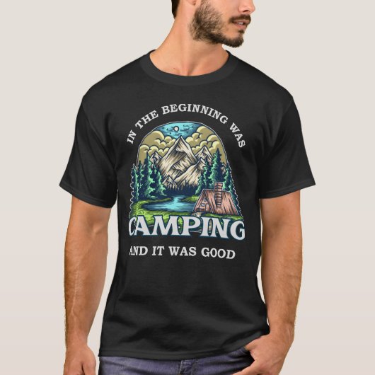 Funny camping gift girl T-Shirt (Vorderseite)