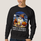 Funny Camping Halloween Boos und Smores Ghost Sweatshirt (Vorderseite)