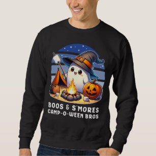 Funny Camping Halloween Boos und Smores Ghost Sweatshirt