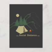 Funny Camping Happy Camper Postkarte (Vorderseite)