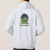 Funny "Camping ist in Zelten" Outdoor-Erlebnisduft Hoodie (Rückseite)
