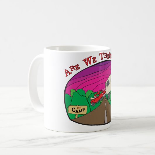 Funny Camping Kaffeetasse (Vorderseite Links)