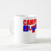 Funny Camping Kaffeetasse (Vorderseite Links)