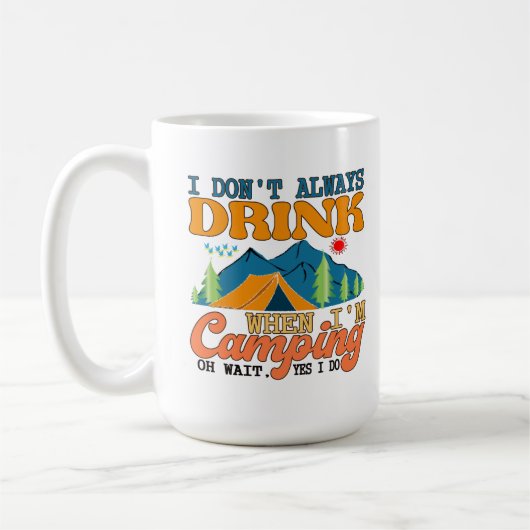 Funny Camping Kaffeetasse (Links)