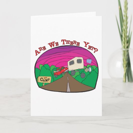 Funny Camping Karte (Vorderseite)