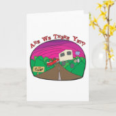 Funny Camping Karte (Gelbe Blume)