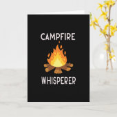 Funny Camping Karte (Gelbe Blume)