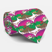 Funny Camping Krawatte (Gerollt)