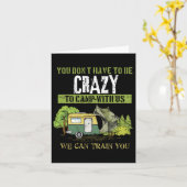 Funny Camping Lover Crazy Camping Joke Geschenk De Karte (Gelbe Blume)