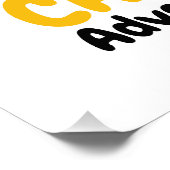 Funny Camping Monster - Camp Life Adventure Poster (Ecke)