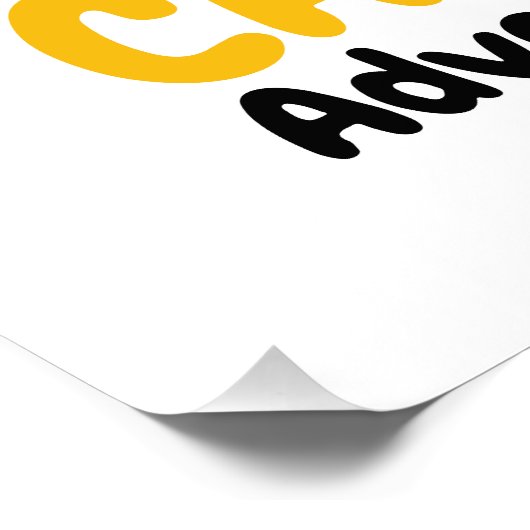 Funny Camping Monster - Camp Life Adventure Poster (Ecke)