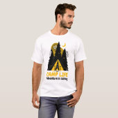 Funny Camping Monster - Camp Life Adventure T-Shirt (Vorne ganz)