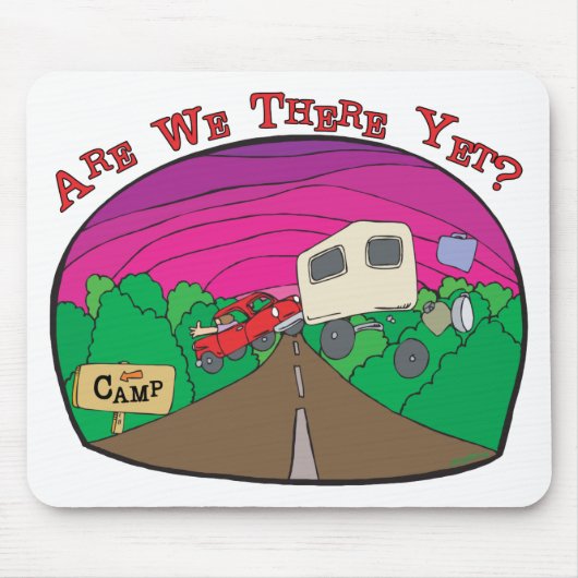 Funny Camping Mousepad (Vorne)