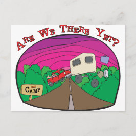 Funny Camping Postkarte