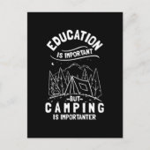 Funny Camping Quote Postkarte (Vorderseite)