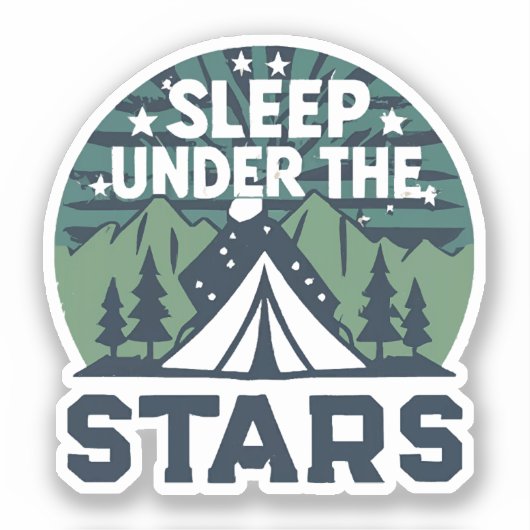 Funny Camping Redewendungen Aufkleber (Vorderseite)