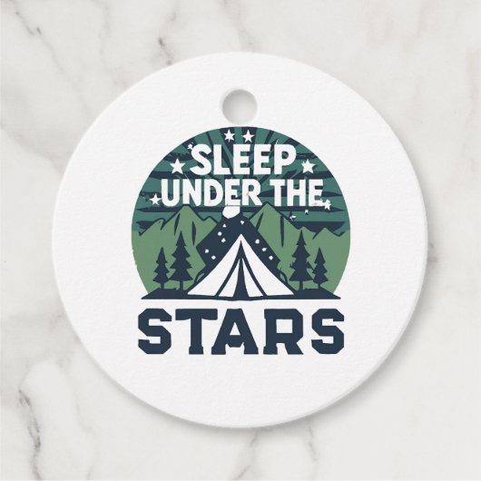 Funny Camping Redewendungen Geschenkanhänger (Vorderseite)