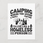 Funny Camping Redewendungen Postkarte (Vorderseite)