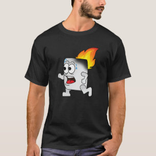 Funny Camping Shirt - Marshmallow Smores on Fire