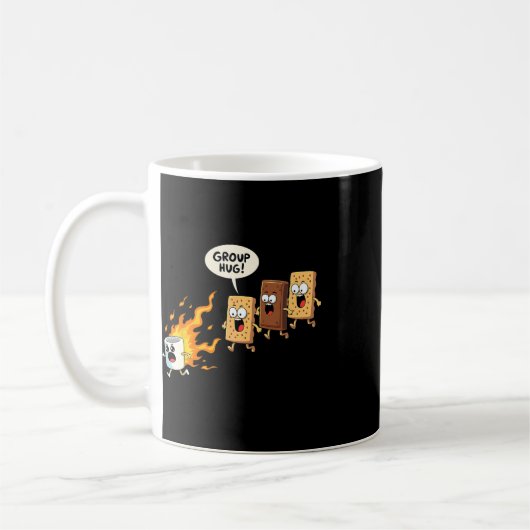 Funny Camping Smores Group Hug Cute S'mores Kaffeetasse (Links)