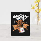 Funny Camping Smores Group Umarmung Marshmallow Ch Karte (Gelbe Blume)
