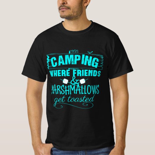 Funny Camping Sprichwort T-Shirt (Vorderseite)