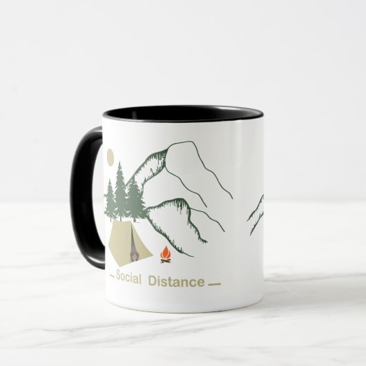 Funny Camping Tasse (Vorderseite Links)