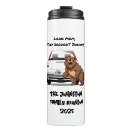Funny Camping Themed Thermal Drink Tumbler" Thermosbecher