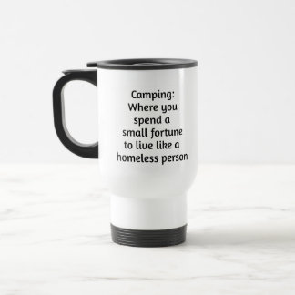 Funny Camping Travel Mug Reisebecher