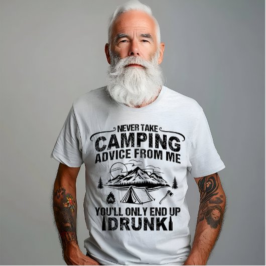 Funny Camping trinkt Redewendungen T-Shirt