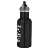 Funny Camping und Trinken Redewendungen Edelstahlflasche (Rechts)