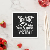 Funny Camping und Trinken Redewendungen Serviette (Beispiel)