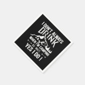 Funny Camping und Trinken Redewendungen Serviette (Ecke)