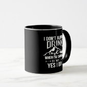 Funny Camping und Trinken Redewendungen Tasse (VorderseiteRechts)