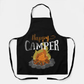Funny Camping Wandern Lover Moderner Glücksbringer Schürze (Vorderseite)
