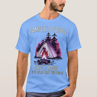 Funny Camping Wanderung Lover Moderner Camping Lie T-Shirt