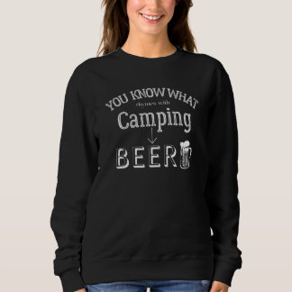 Funny Camping weißt du, was Rhymnen mit Camping Sweatshirt