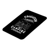 Funny Camping Zitat Magnet (Linke Seite)