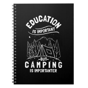 Funny Camping Zitat Notizblock