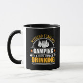 Funny Camping Zitat Tasse (Links)