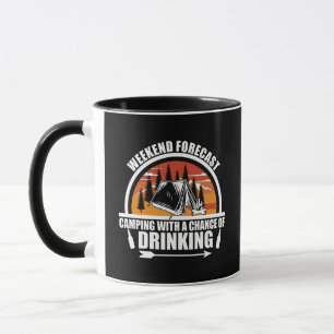Funny Camping Zitat Tasse